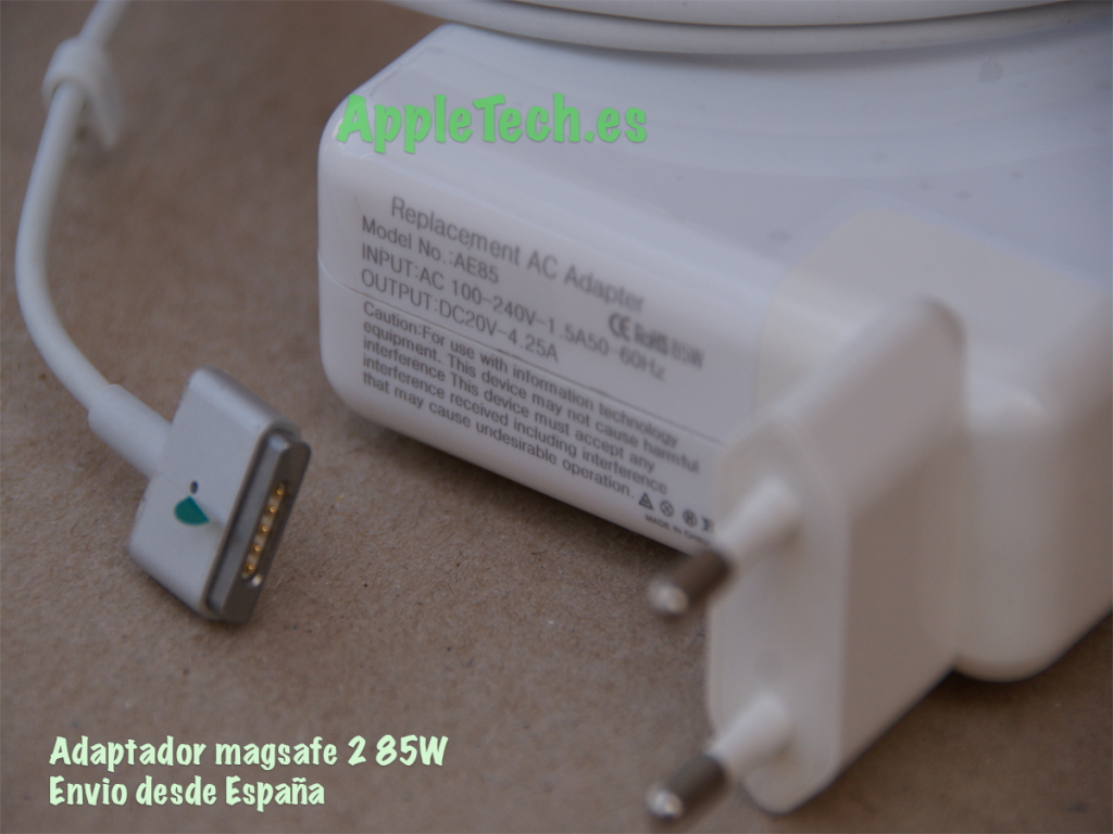 Apple Adaptador de corriente MagSafe de 85 W para MacBook Pro de 15 y 17  pulgadas