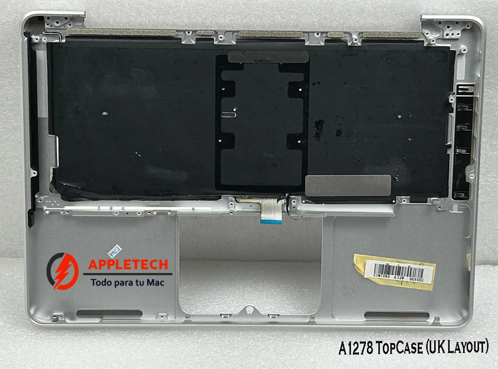 Parte Superior de Aluminio y Teclado para el MacBook Pro 13" Unibody A1278 Version UK